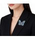 XSB251 - Elegant Diamond-Encrusted Butterfly Brooch